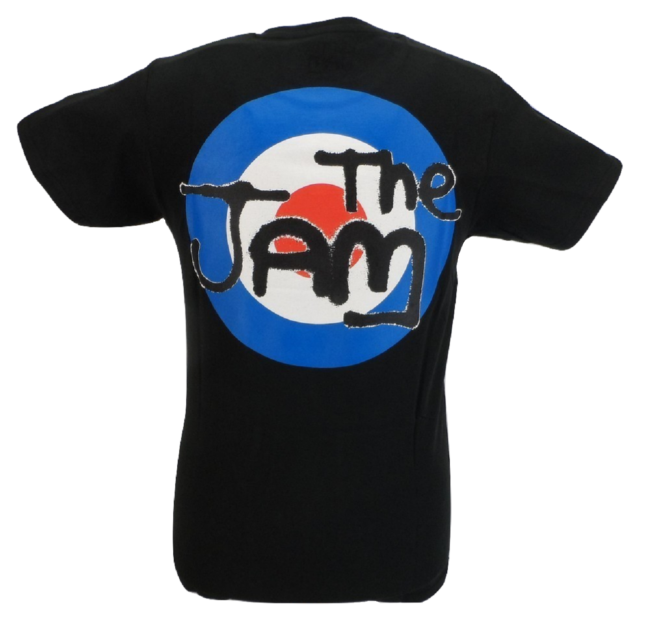 Mens Black Target Official The Jam T Shirt With Backprint – Mazeys UK
