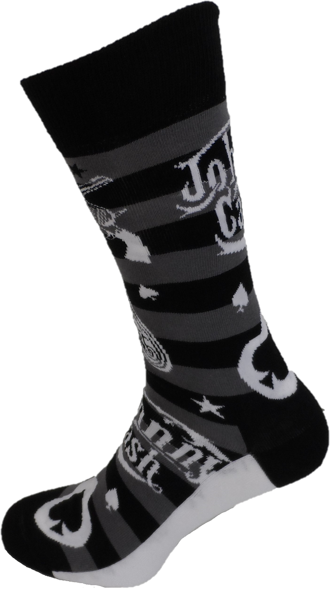 Socks Johnny Cash Guitars 'n Guns Officially Licensed pour hommes