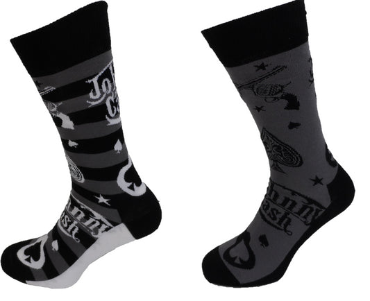 Socks para hombre Officially Licensed de Johnny Cash Guitars 'n Guns