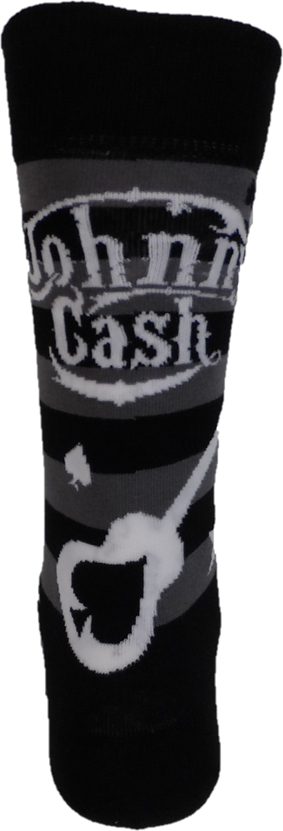 Socks da uomo Officially Licensed Johnny Cash Guitars 'n Guns