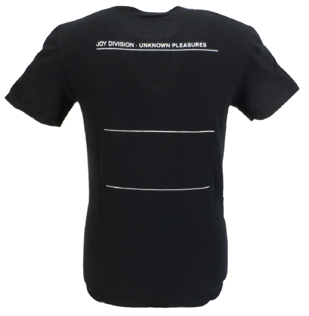 Herre officielle joy division 'unknown pleasures' med t-shirt med rygprint