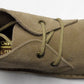 Roamers botas safari de gamuza auténtica con punta redonda y 2 ojales en color beige para mujer