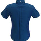 Relco Ladies Blue/Green Tonic Button Down Short Sleeved Shirts