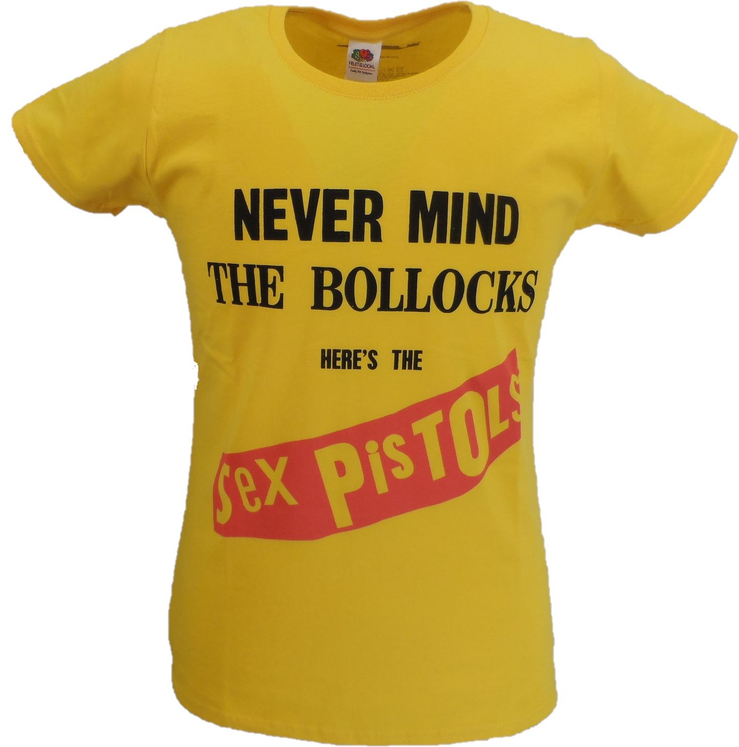 Ladies Official Licensed Yellow Sex Pistols  NMTB T Shirt