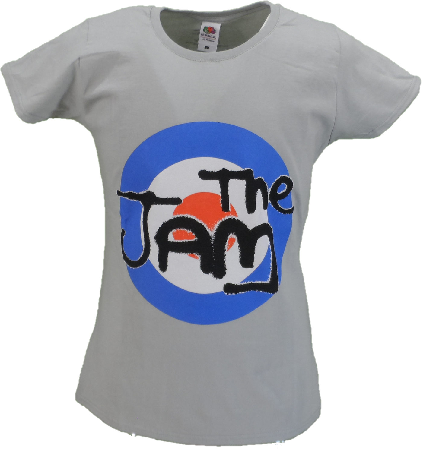 تي شيرتات مرخصة رسميًا للسيدات The Jam باللون الرمادي