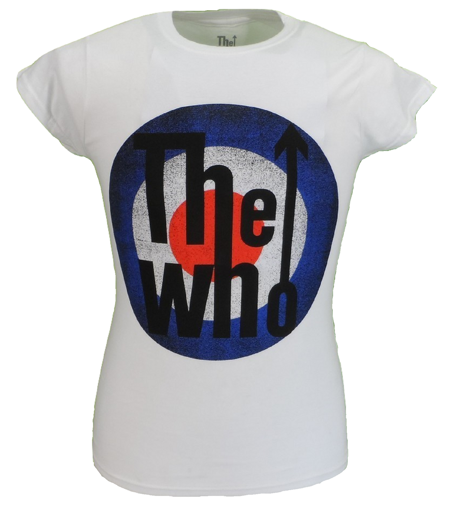 Ladies Official Licensed The Who White Vintage Target T Shirts