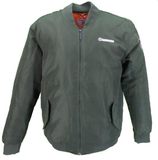 chaqueta bomber verde oliva