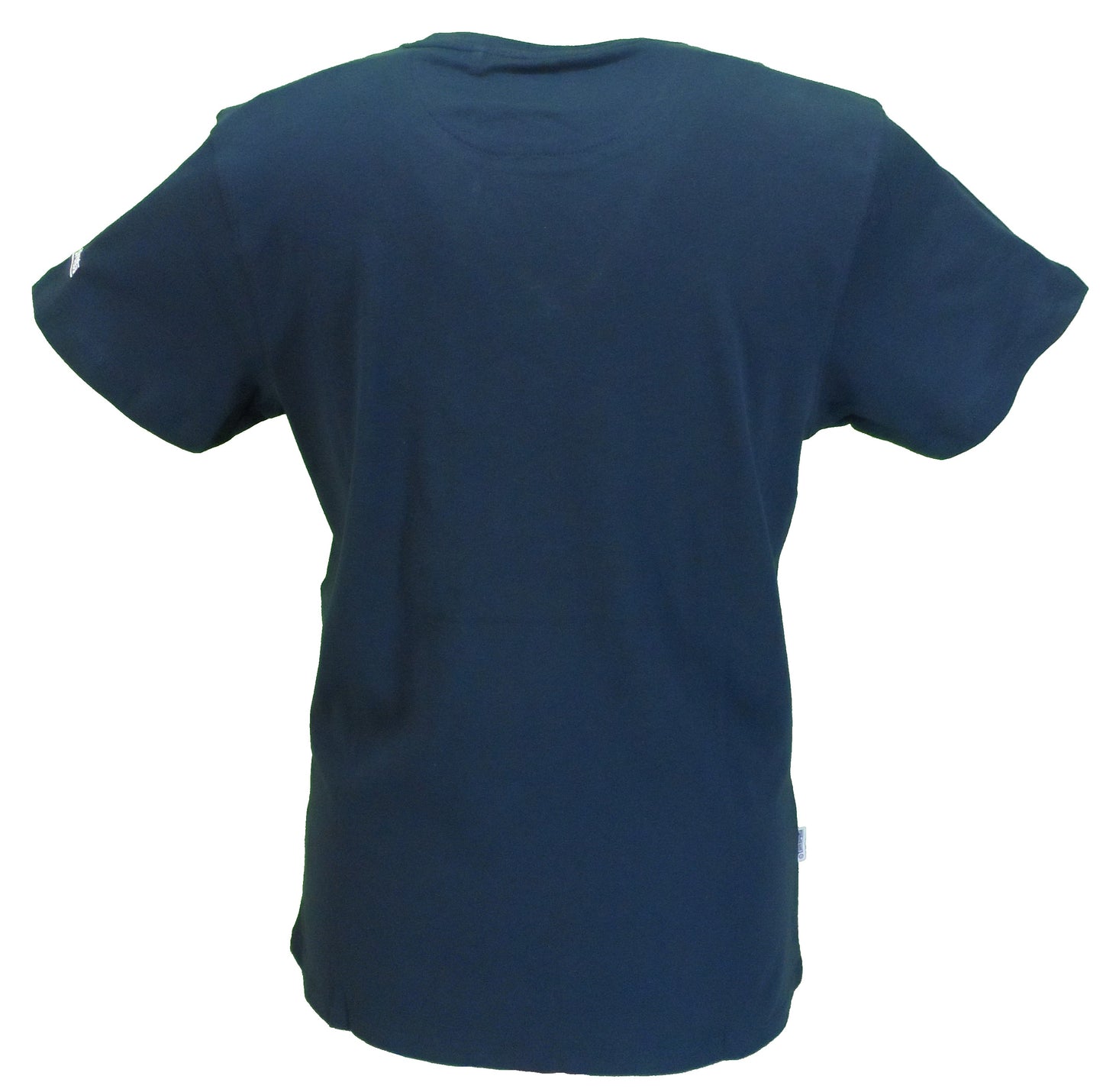 Lambretta camiseta retro 100% algodón azul marino para hombre