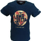 Lambretta Mens Navy Retro Guitar T Shirt
