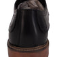 Lambretta Herren-Brogue-Schuhe aus schwarzem Leder