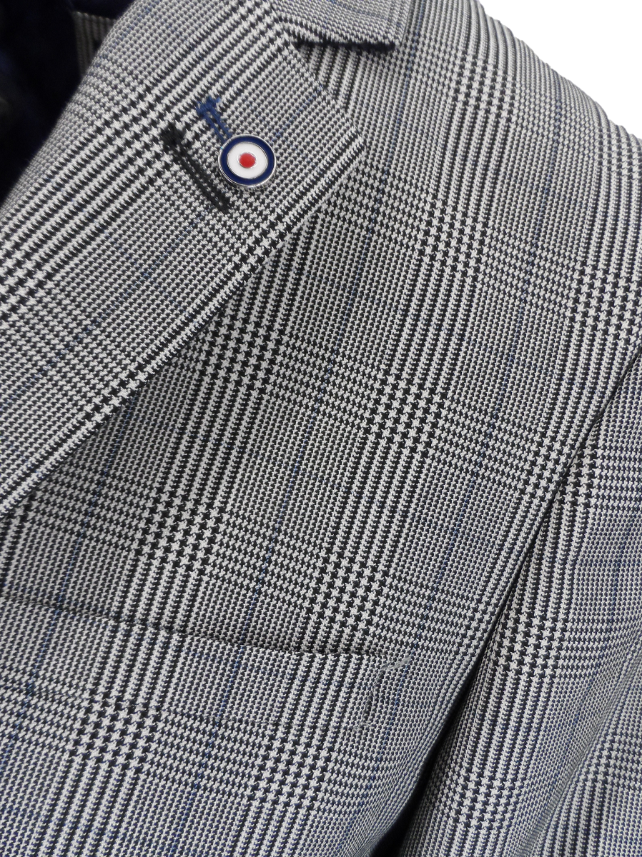 Lambretta Mens Prince of Wales Suit Jacket