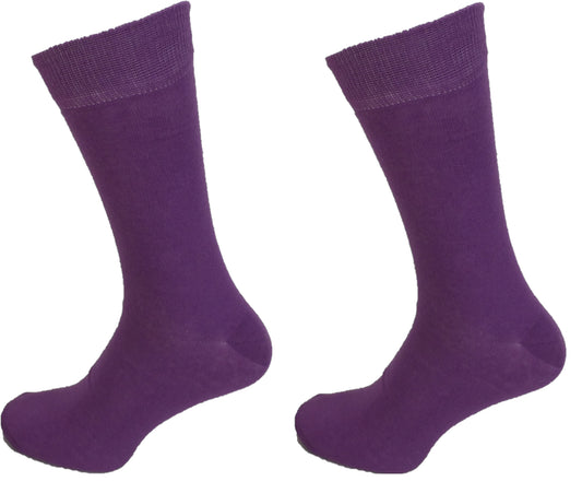 Herren- Socks im 2er-Pack in Lila mit Retro-Motiv