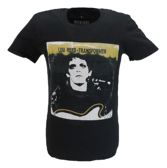 T-shirt noir officiel de couverture lp de transformateur de lou reed pour hommes