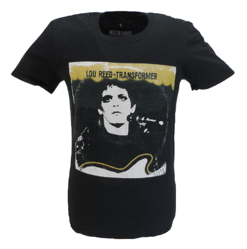 Mens Black Official Lou Reed Transformer LP Cover T Shirt