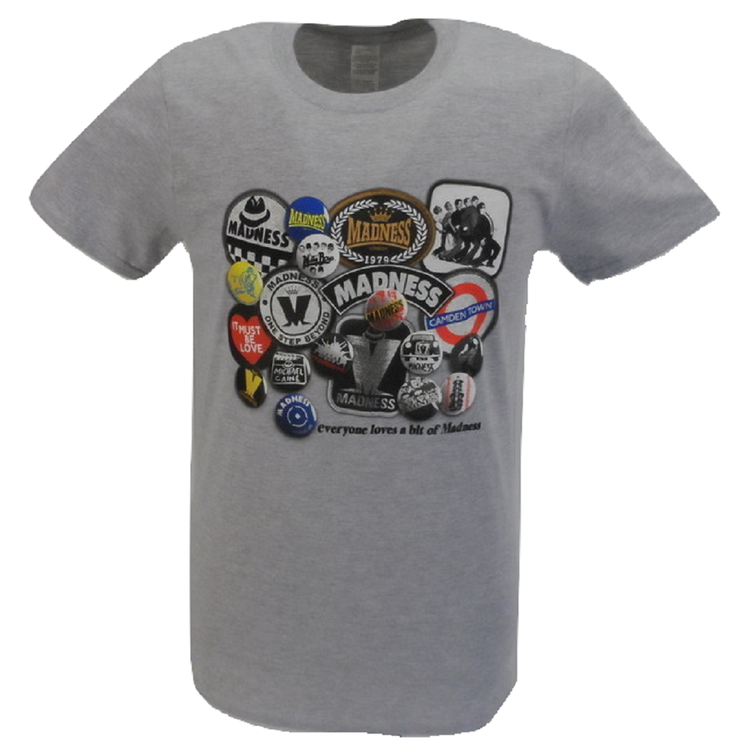 T-shirt officiel gris pour hommes, Madness Everone Loves a Bit