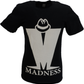 تيشيرت رجالي أسود رسمي بشعار Madness M