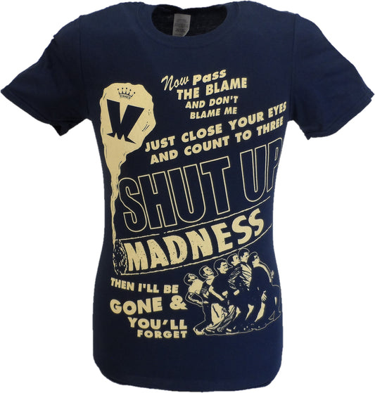 Maglietta ufficiale Madness Shut Up da uomo blu navy