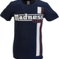 Mens Navy Blue Official Madness Striped T Shirt
