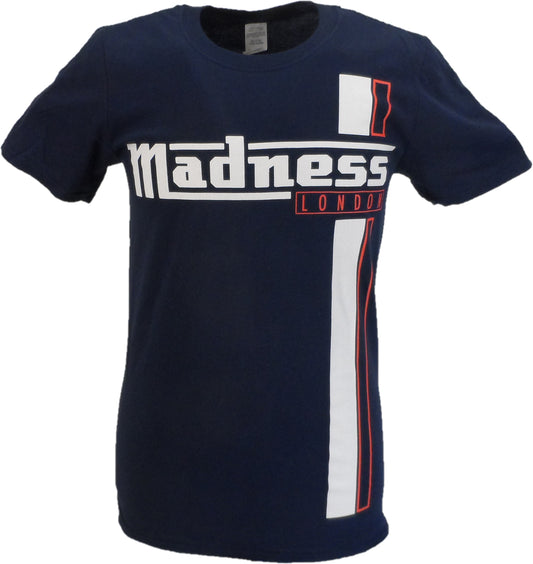 Marineblaues offizielles gestreiftes Madness T-Shirt für Herren