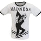 Weißes offizielles Madness Walt Retro-Ringer-T-Shirt für Herren