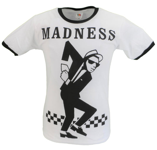 Herre Hvid Officiel Madness Walt Retro Ringer T-Shirt