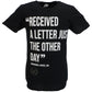 Mens Official Licensed Madness Black Letter T Shirt