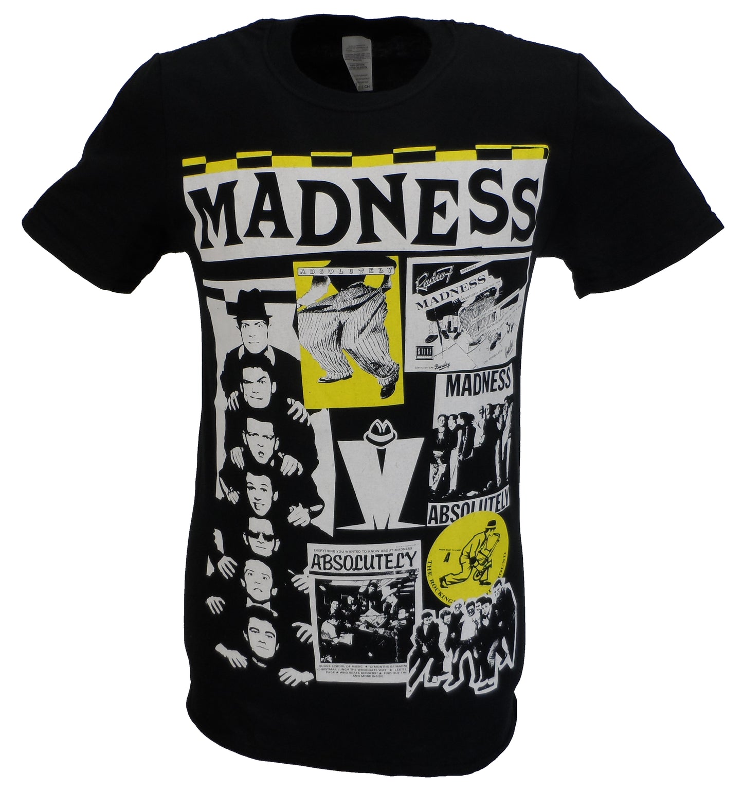 Mens Official Licensed Madness Black Cuttings T Shirt