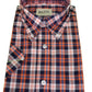 Mazeys Mens Navy/Orange/White 100% Cotton Short Sleeved Shirts