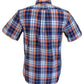 Mazeys Mens Orange Checked 100% Cotton Short Sleeved Shirts