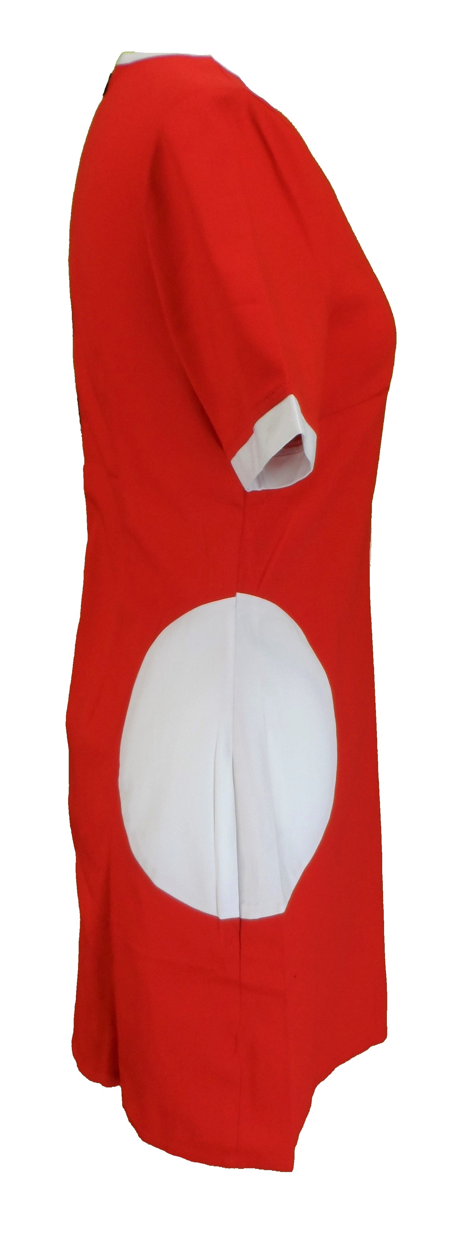 Ladies Retro Mod Vintage Red White and Blue Dress