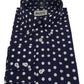 Mazeys Mens Navy White Retro Mod Polka Dot 100% Cotton Shirts…