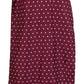 Mazeys Classic Retro Mod Mod Tassled Scarf Burgundy Polka Dot