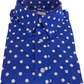 Mazeys Mens Mid Blue and White Polka Dot 100% Cotton Shirts…