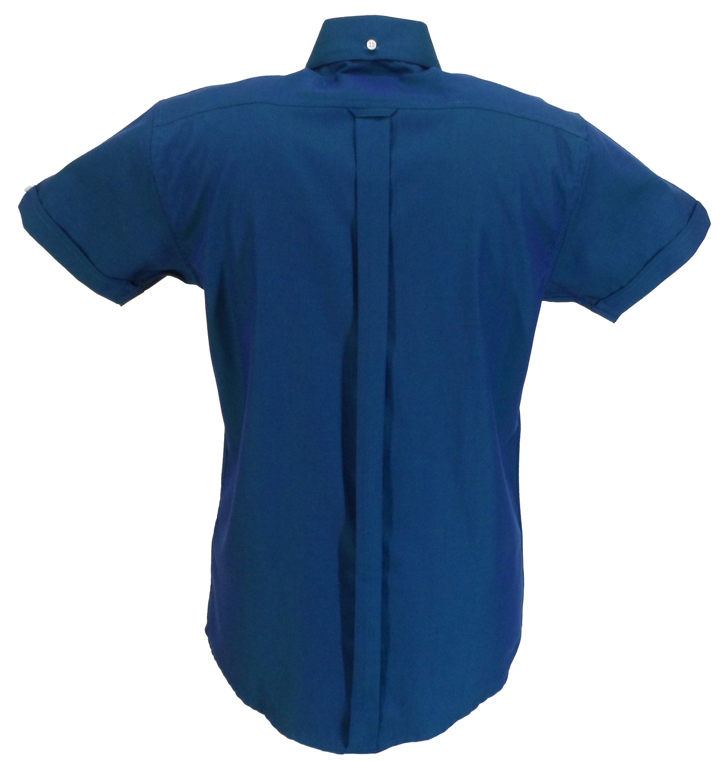 Relco Mens Short Sleeved Blue Tonic Mod Retro Shirts