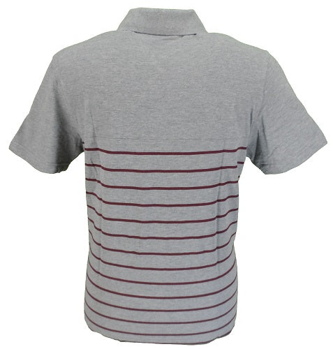 Graues Finsbury-gestreiftes Poloshirt Merc London