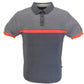 Merc Mens Blake Charcoal Grey Knitted Polo Shirts