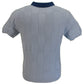 Merc Batley Dust Blue Knitted Vintage Knited Mod Polo Shirts