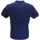 Merc Luna Navy Knitted Vintage Mod Polo Shirts