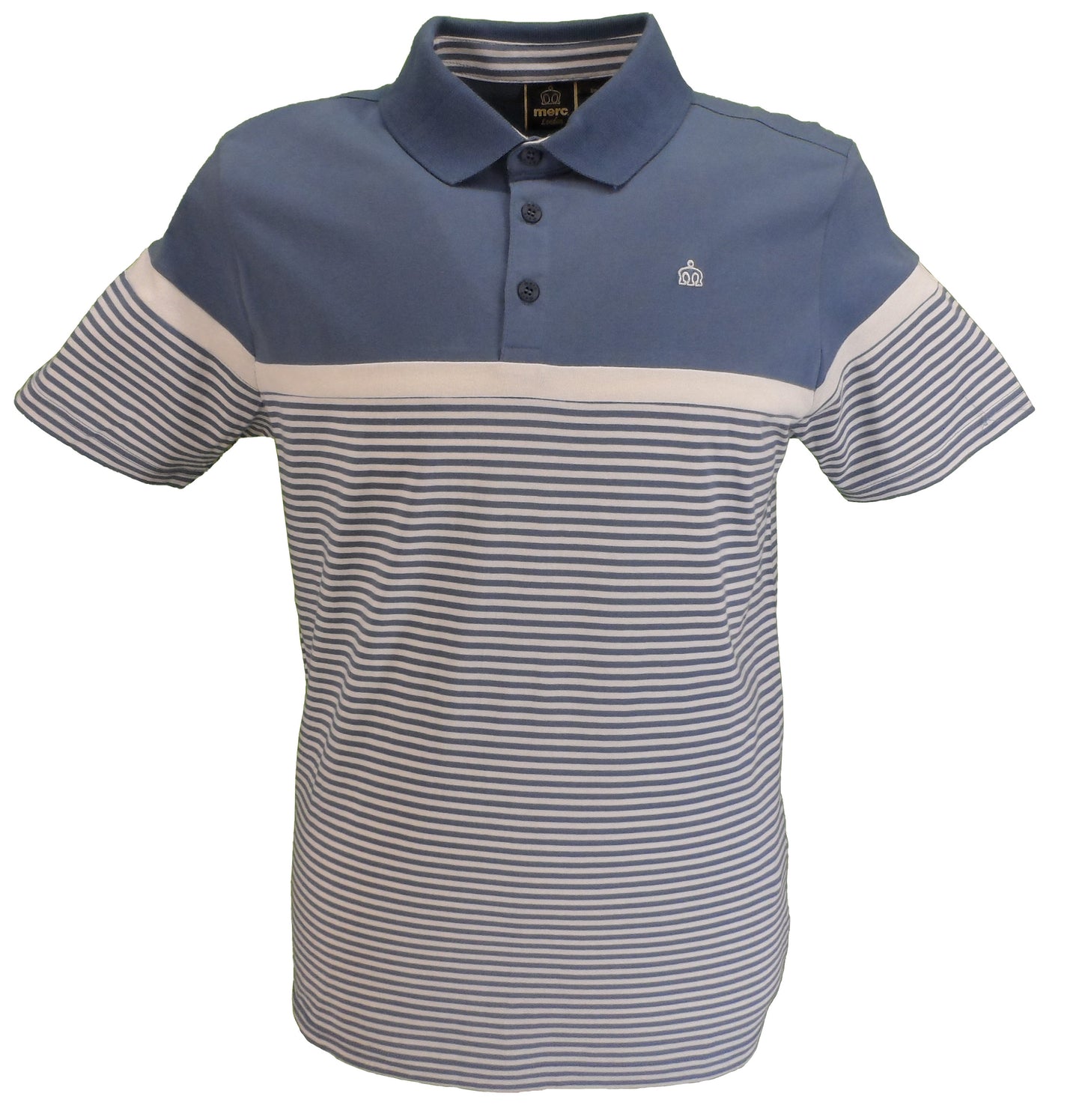 Merc Herren-Poloshirts in Clarence-Schieferblau