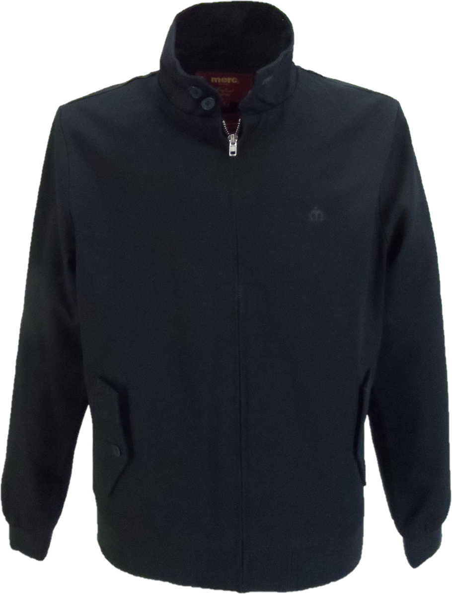 Merc Mens Navy Harrington Jacket