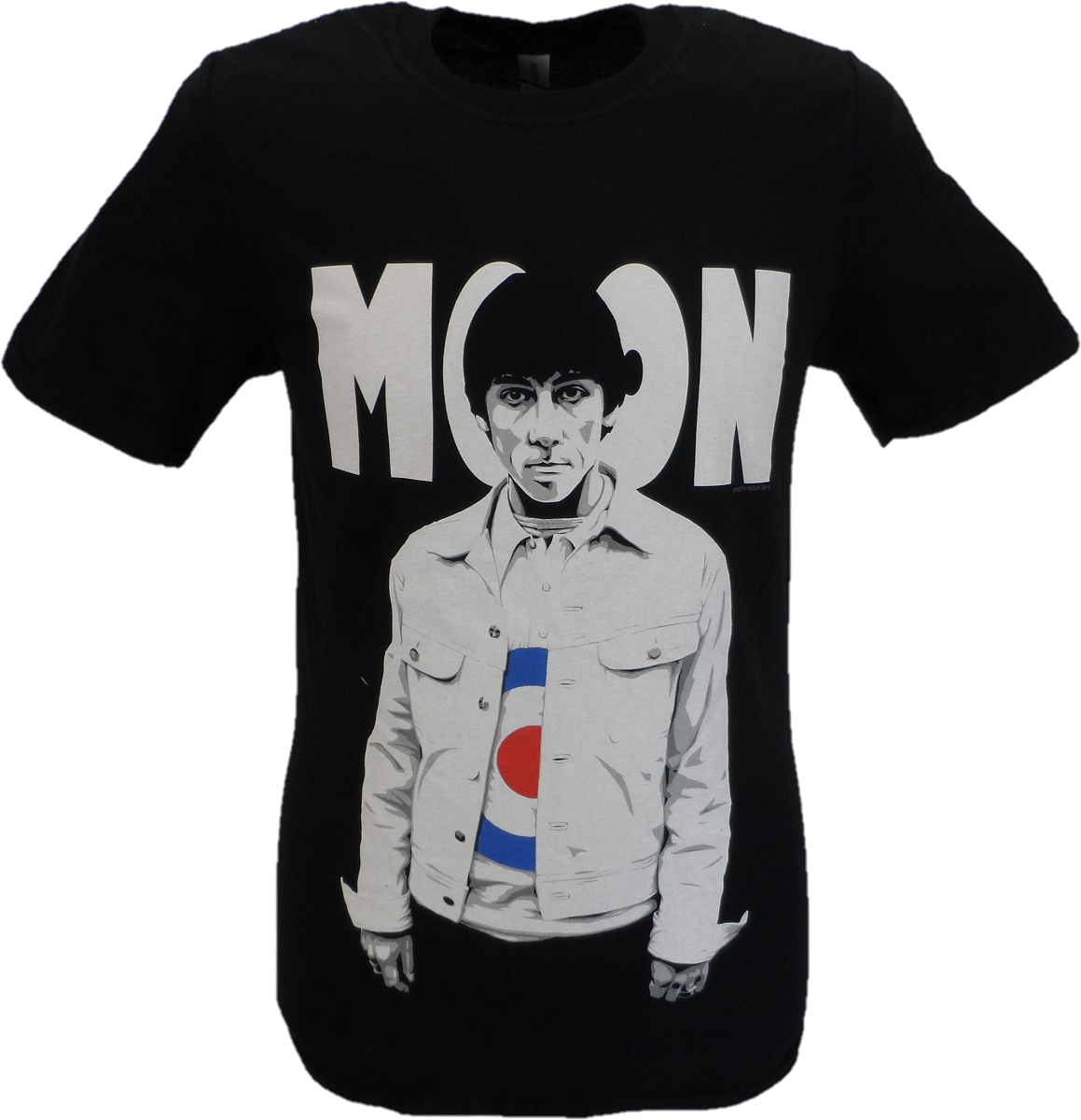 Mens Black Official The Who Keith Moon T Shirt