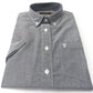 Farah Navy Oxford Cotton Short Sleeved Retro Mod Button Down Shirts