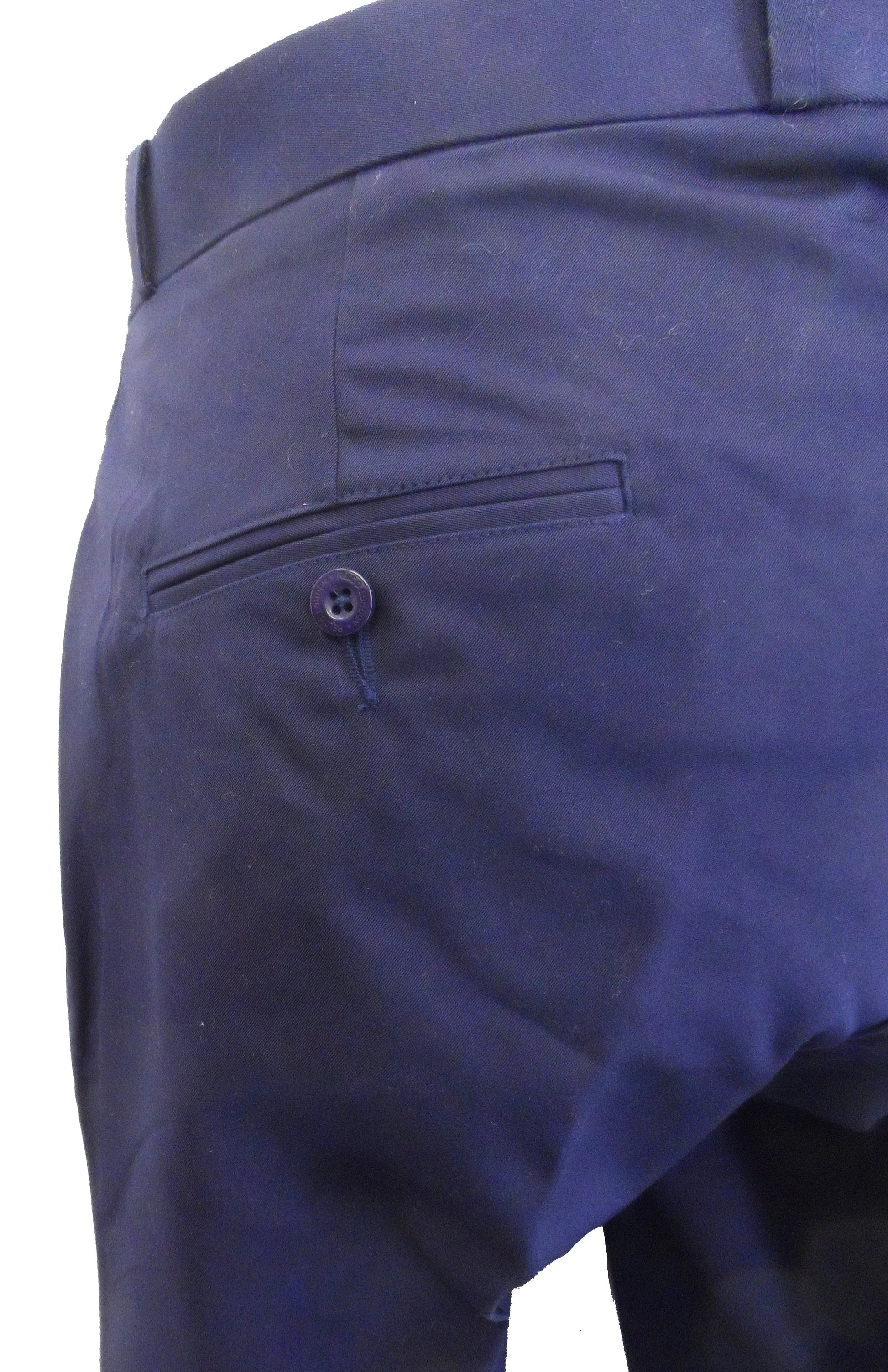 Navy 60S 70S Retro Mod Vintage Sta Press Trousers