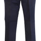 Navy 60S 70S Retro Mod Vintage Sta Press Trousers
