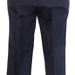 Navy 60S 70S Retro Mod Vintage Sta Press Trousers
