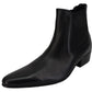 Ikon Original Black Winklepicker Mod Beatle Boots