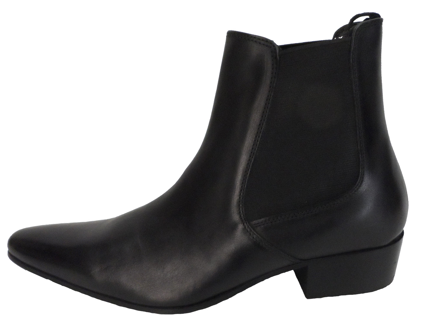 Ikon Original Black Winklepicker Mod Beatle Boots
