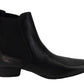 Ikon Original Black Winklepicker Mod Beatle Boots