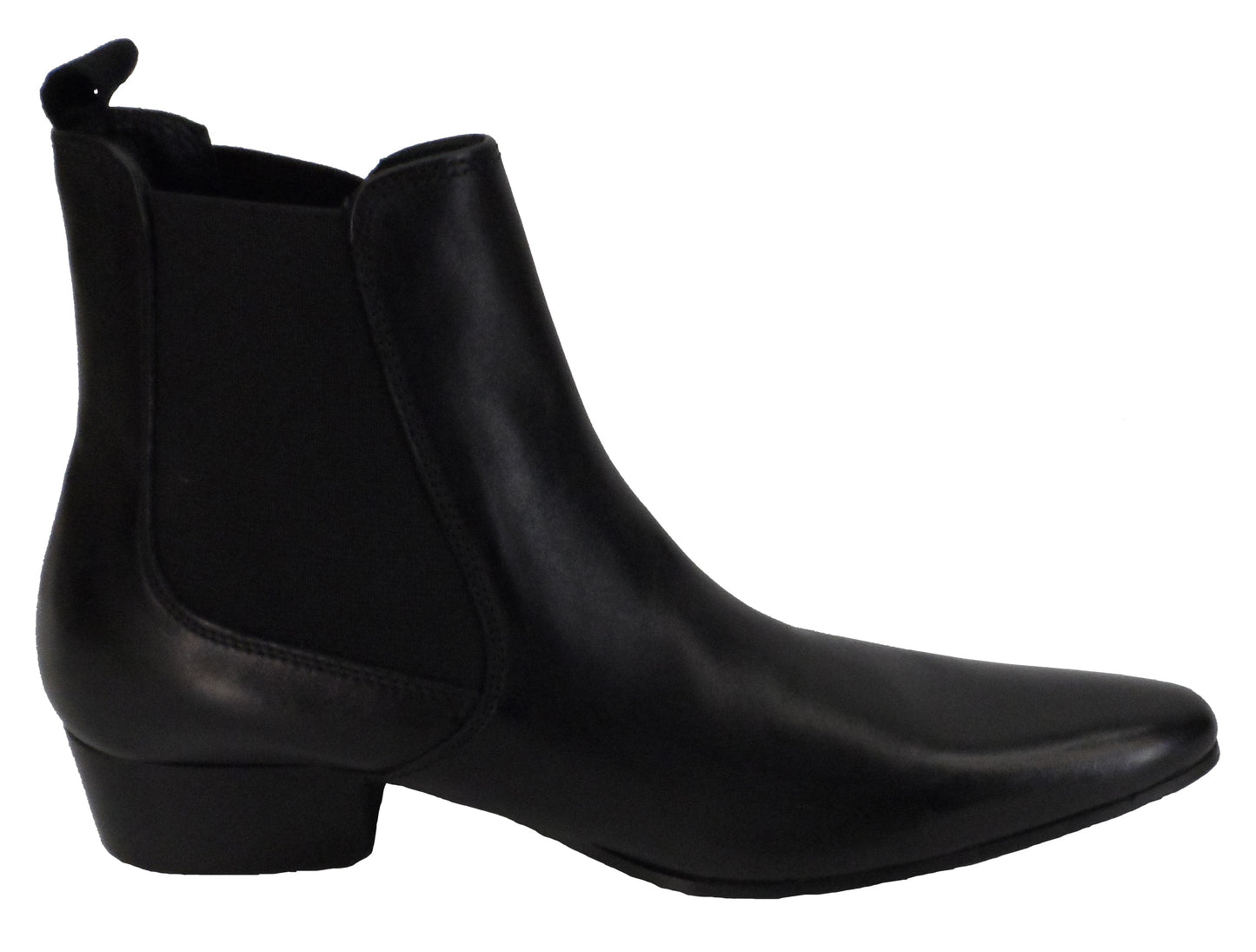 Ikon Original Black Winklepicker Mod Beatle Boots