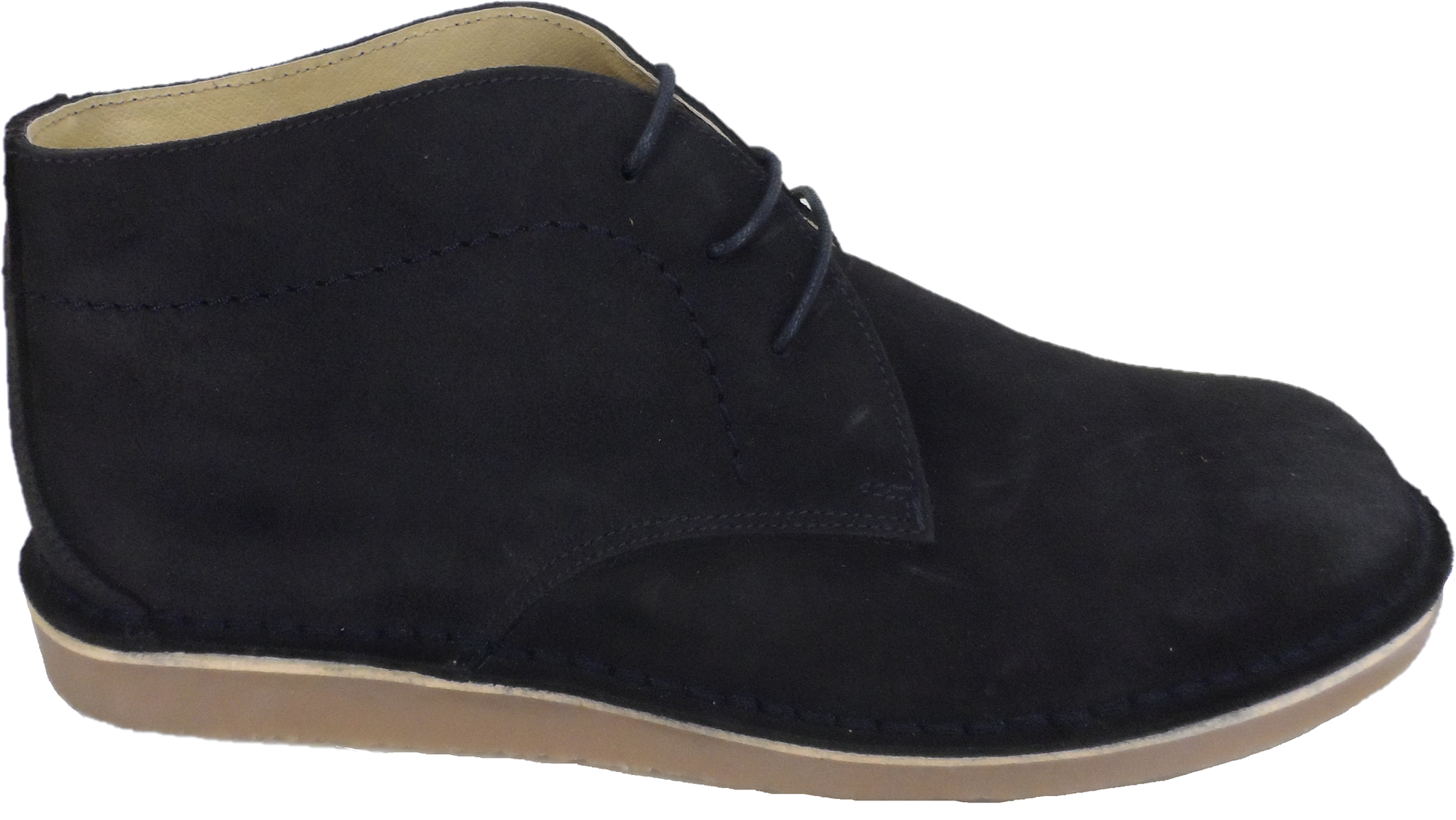 Men s Navy IKON Nomad Mod Desert Boots Mazeys UK